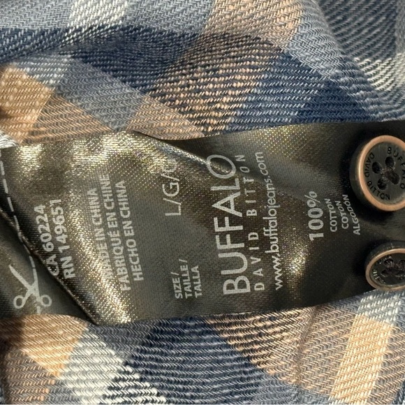 NWT  Buffalo David Bitton ,Long Sleeve Button-up Casual Shirt Men's Size Large , - Picture 5 of 11